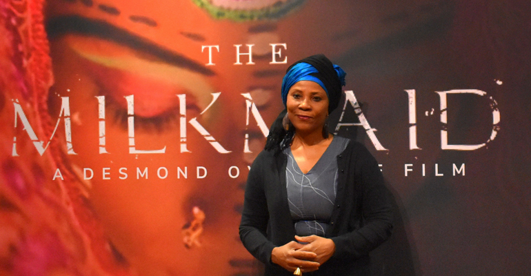 Ahunna Eziakonwa-Onochie, Assistant Secretary General of the United Nations at a special screening of Desmond Ovbiagele’s The Milkmaid at the United Nations in New York