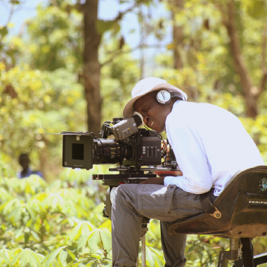 Cinematographer of ‘The Milkmaid’ Yinka Edward on location in Gashaka, Taraba State, Nigeria